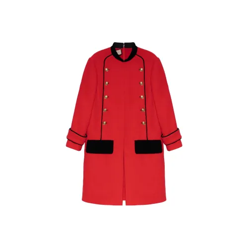 GUCCI Длинное платье с длинными рукавами женское красное