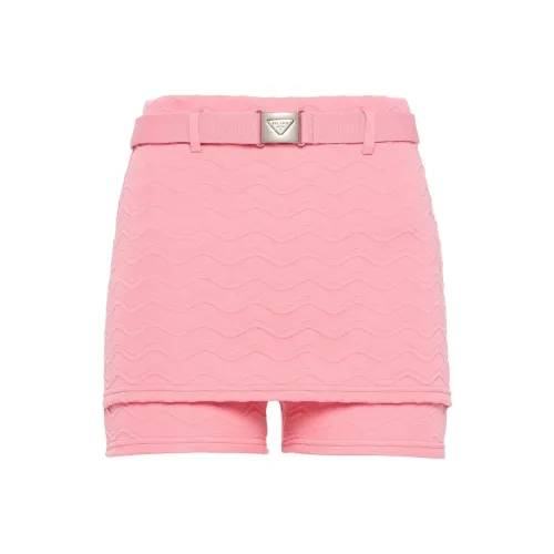 PRADA Розовые Женские Повседневные Шорты