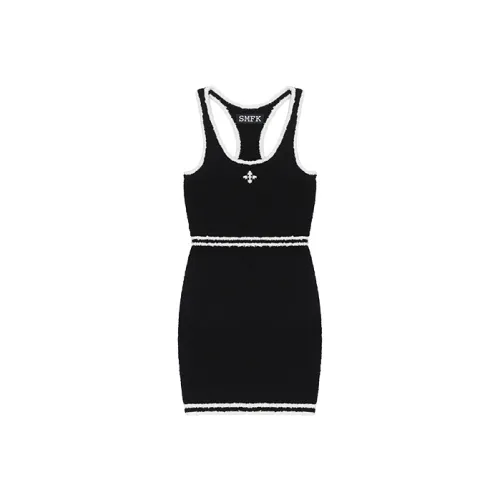 SMFK Черно-белая панда Женские Платья без рукавов