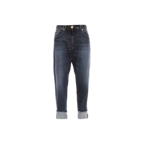 BALMAIN Темно-синие Женские Джинсы