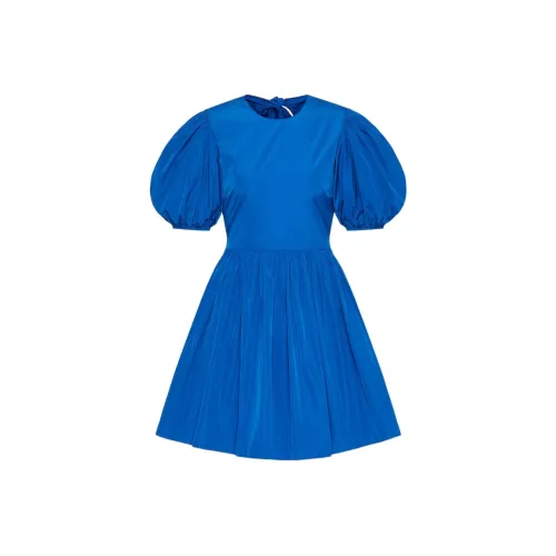 RED VALENTINO SS23 Короткий рукав Платье Женское Синее