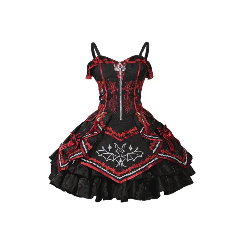 Черно-красные женские слиплатья