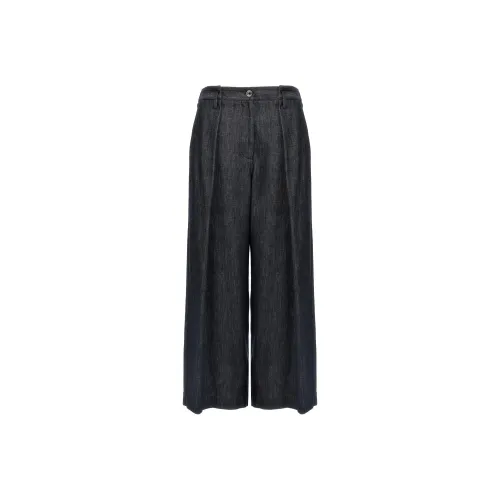 Brunello Cucinelli Темно-синие Женские Джинсы
