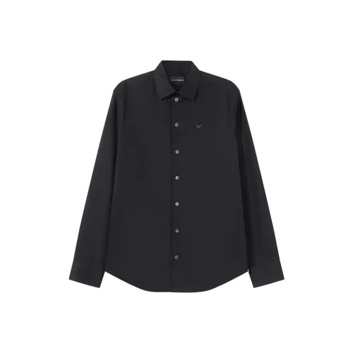 EMPORIO ARMANI SS25 Рубашка Мужская Черная