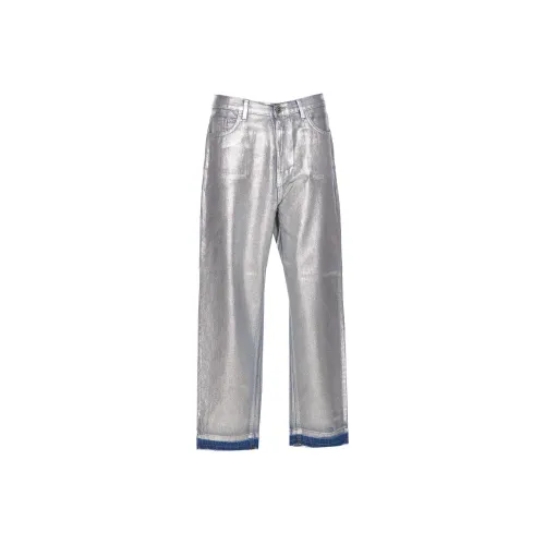 Elisabetta Franchi Джинсы Женские Серебряные