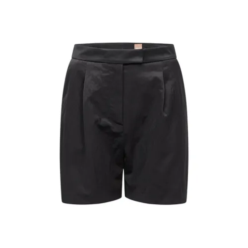 HUGO BOSS Черные Женские Повседневные Шорты