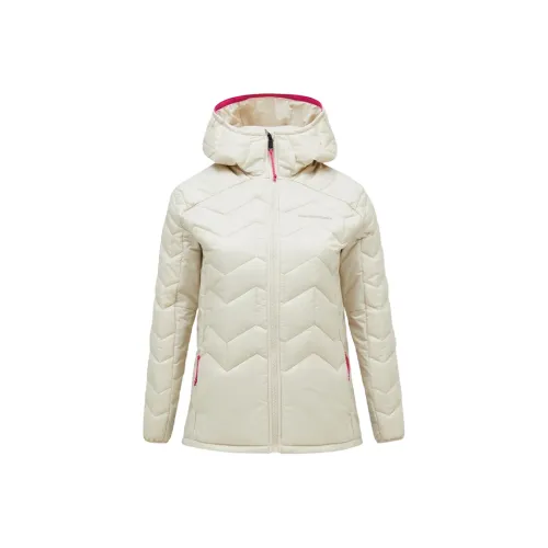 PEAK PERFORMANCE Хлопковый пуховик женский светлый песочный