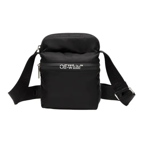 Off Белый Полиамид Кросс-боди Сумка Унисекс Черный