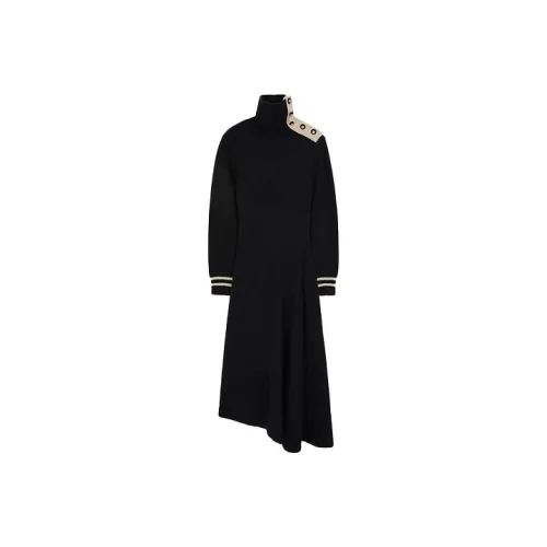 EENK Black Женские Длинные Рукава Платья