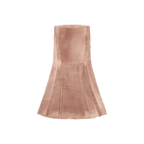 DIESEL Кожа Длинный Юбка Женские Розовый