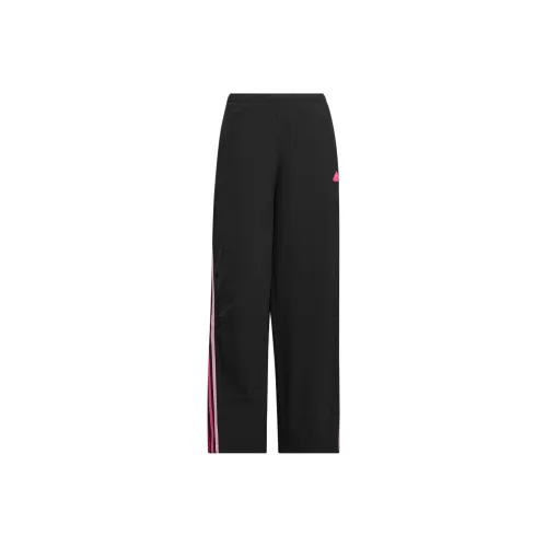 Adidas Dance STRETCHY Tracksuit Bottoms Повседневные брюки Женские Черный Пурпурно-розовый