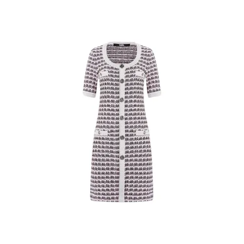 KARL LAGERFELD Короткий рукав Платье Женское Розовое