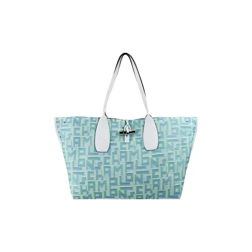 LONGCHAMP Холст Тоут Сумка Сумка для покупок Сумка Extra Large Женская Синяя