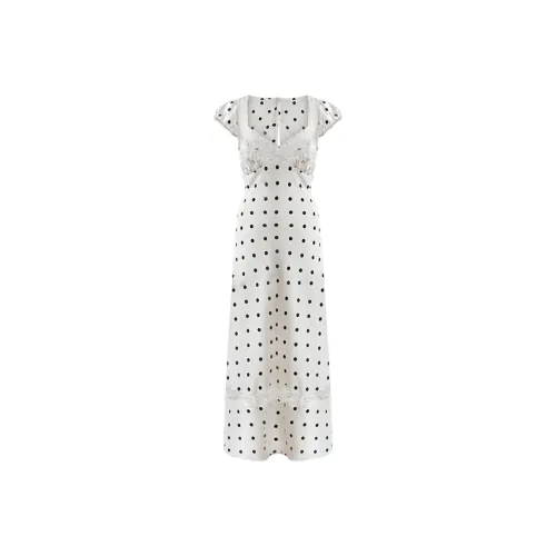 ZUKIZUKI Короткое платье с короткими рукавами женское белое