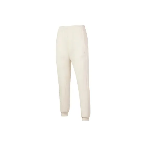 QIAODAN Вязаные спортивные брюки женские кремово-белые