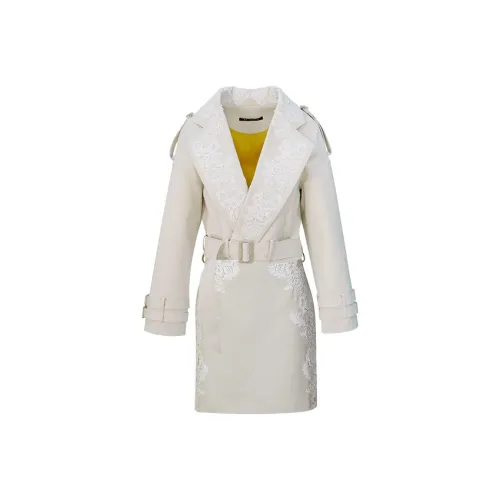 ROSESTUDIOBYGUOPEI Бизнес-костюм женский бежевый серый