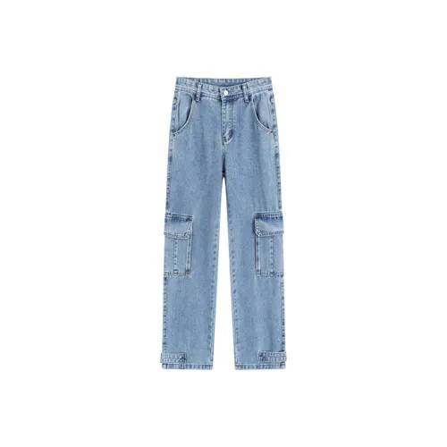 SNZX Джинсовый синий Женские джинсы