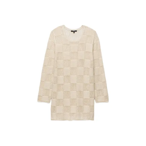 Vans Lily Long Sleeve KNIT Платье Длинный рукав Платье Женское Бежевый