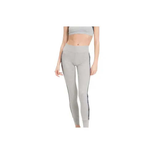 Tommy Hilfiger FW23 Логотип Лента Legging Спортивная одежда GREY Heather Вязаные Тренировочные брюки Женские Серый