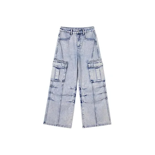 CHICPARK Джинсы Женские Denim Tie Dye Синий Белый