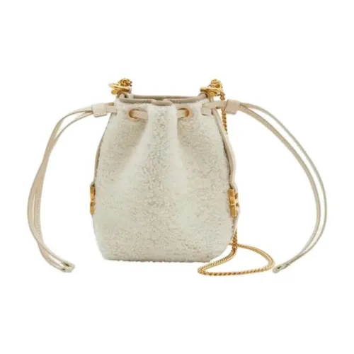 Chloe Marcie Wool Bucket Bag Shoulder Bag Handbag Women's Beige Brown Члои Марси Шерстяная Ведрообразная Сумка Сумка через плечо Сумка Женская Бежевая и Коричневая
