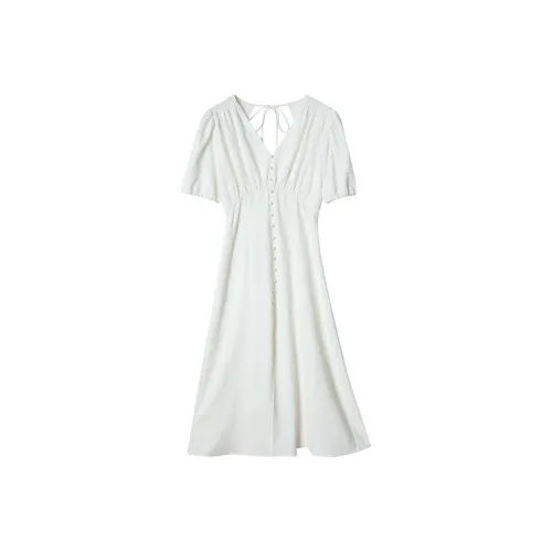 C+IMPRESS A Линия Юбка Платье Белый