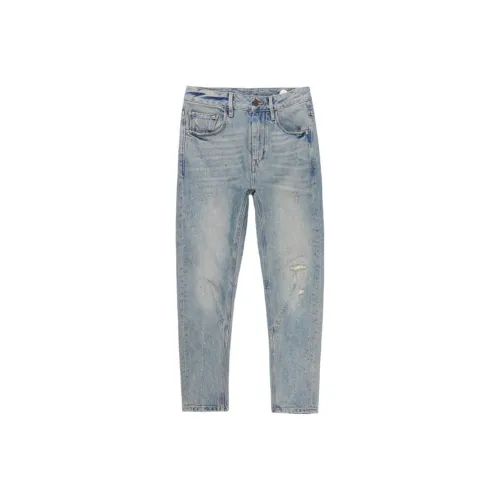 ABLE JEANS Женские Желтый Грязь Синий