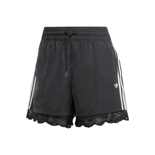 adidas Originals 3 Stripes Черные Женские Повседневные шорты