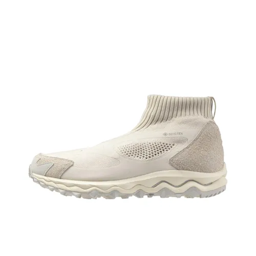 Nonnative x Mizuno Wave Mujin TL Slip Резистентный к истиранию Высокий топ Кэжуал Унисекс Бежевый