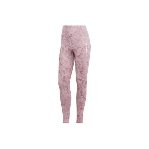 adidas Terrex MULTI ALL OVER PRINT Леггинсы Женские Красно-коричневый