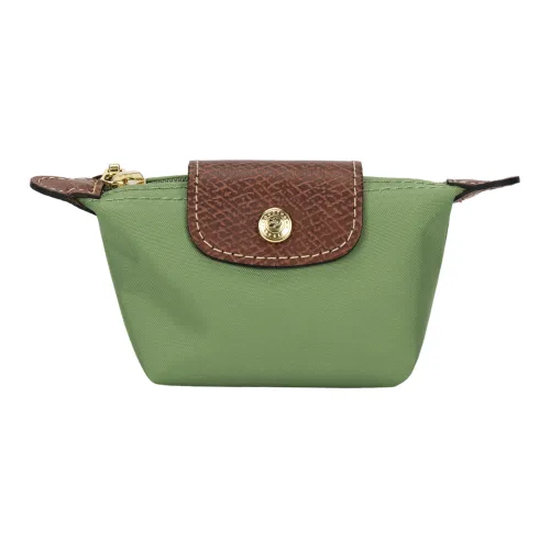 LONGCHAMP Le Pliage Полиамид Холст Клатч Монета Кошелек Женский Авокадо Зеленый