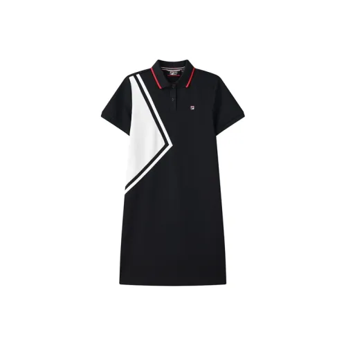 FILA Легендарный синий Женские Платья с коротким рукавом