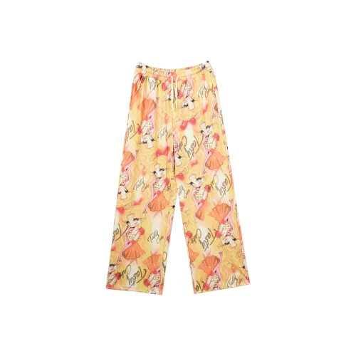 LALABOBO Повседневные брюки Женские Желтые