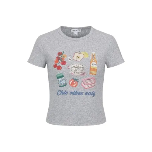 URBAN REVIVO Вересковый серый Женские футболки