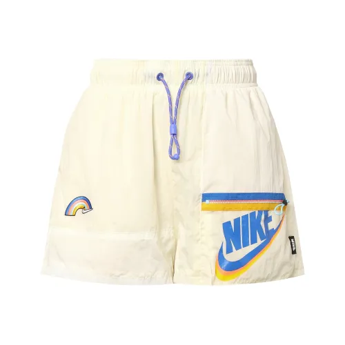 NIKE Sportswear Экрю Женские Повседневные шорты