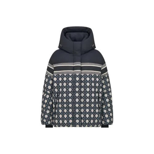 DIOR Dioralps Хлопковый пуховик женский синий