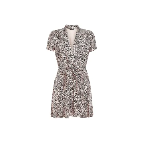 GUESS Короткий рукав Платье Женское Коричневое
