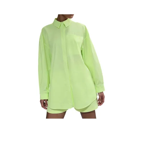 Nike Dri Fit SS25 Рубашка Женская Желтая