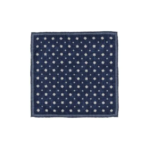 BRUNELLO CUCINELLI Шелковые шарфы Мужской Морской синий