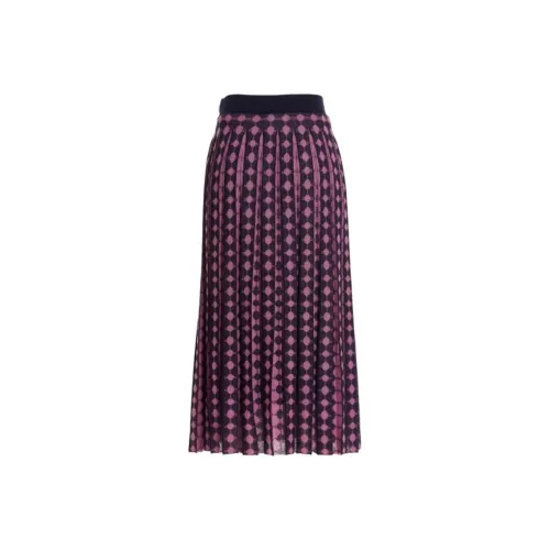 TORY BURCH FW22 KNIT Длинная Юбка Женская Фиолетовая