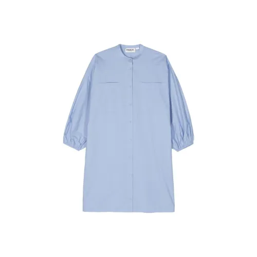 Essentiel Antwerp Blue Женские Короткие Платья с Рукавами