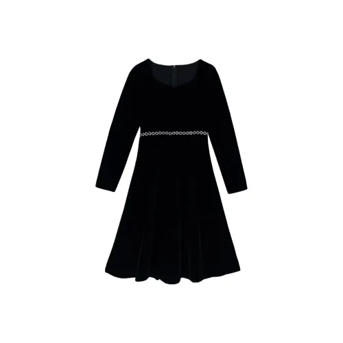 Icicofficial Длинное платье с длинными рукавами женское