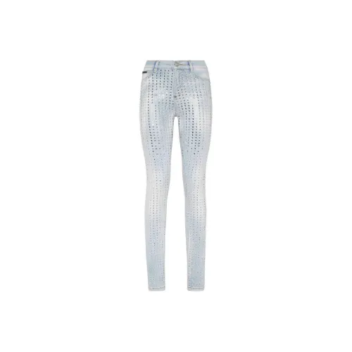 PHILIPP PLEIN Светло-синие Женские Джинсы