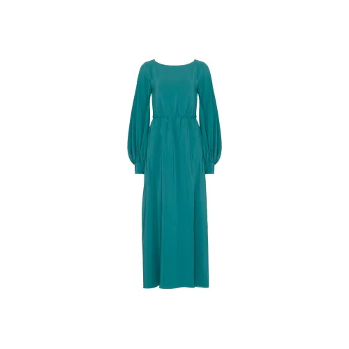 GUCCI SS23 Длинное платье с длинными рукавами женское зеленое