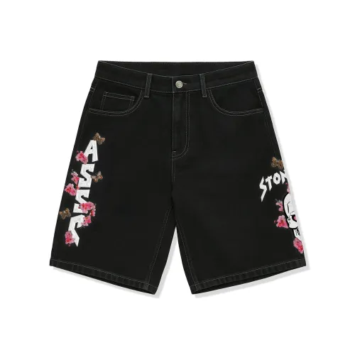 ANTI SOCIAL SOCIAL CLUB WWE Collaboration Черные Унисекс Джинсовые шорты