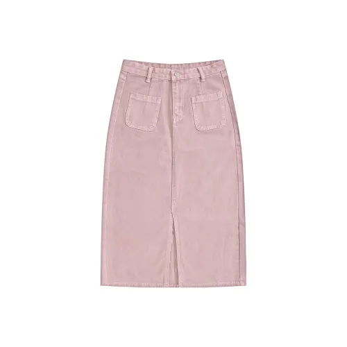 FOREVER 21 Розовые Женские Джинсовые Длинные Юбки