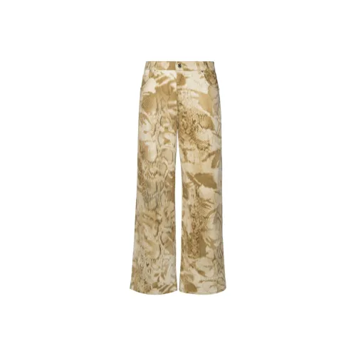 Blumarine Женские джинсы песочно-бежевого желтого цвета