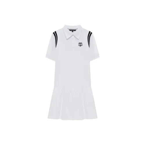Teenie Weenie Короткий рукав Платье Женское Белое