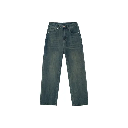 FAWENXIANGZI Джинсы Женские Синие