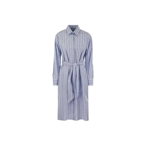 WEEKEND MaxMara Светло-синий Женские Длинные Платья с Рукавами
